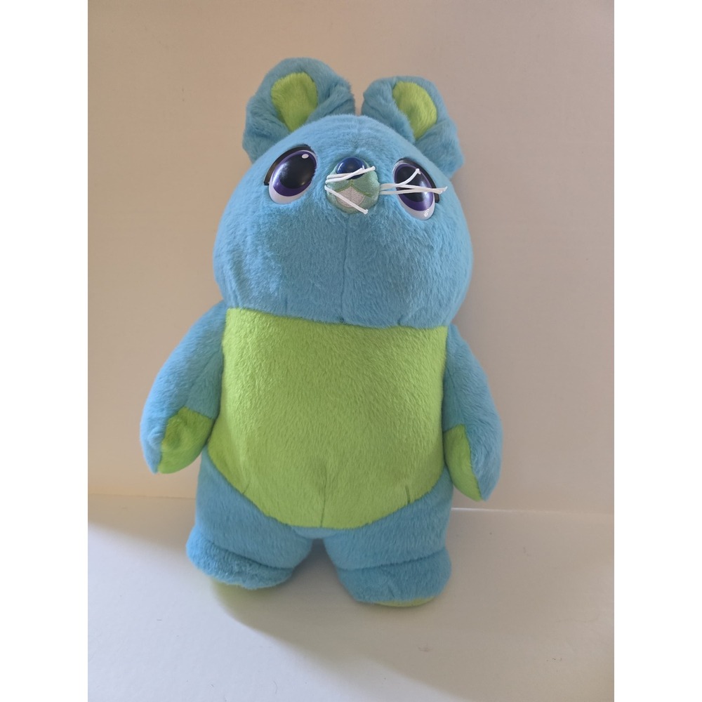 Disney Pixar Toy Story 4 Bunny Plush Thinkway Toys Blue Green Stuffed Animal 16"